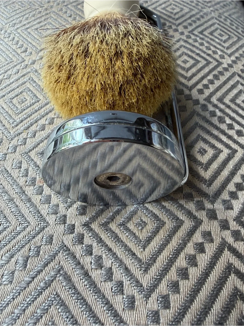 Ivory Shaving Brush – super Badger England With Stand/ Merchant Rhoades
